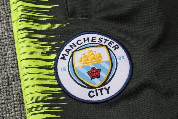 Survetement Foot Manchester City 2018-2019 Vert Jaune